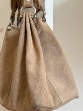 Load image into Gallery viewer, Tan Suede Hobo Bag
