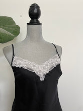 Load image into Gallery viewer, Black Cami with Lace Trim
