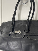 Load image into Gallery viewer, Black Leather City Bag
