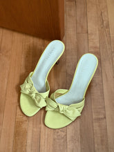 Load image into Gallery viewer, Yellow Bow Kitten Heels
