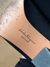 Load image into Gallery viewer, Black Round Toe Ferragamo Heels
