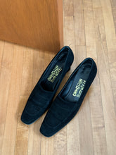 Load image into Gallery viewer, Ferragamo Suede Kitten Heels
