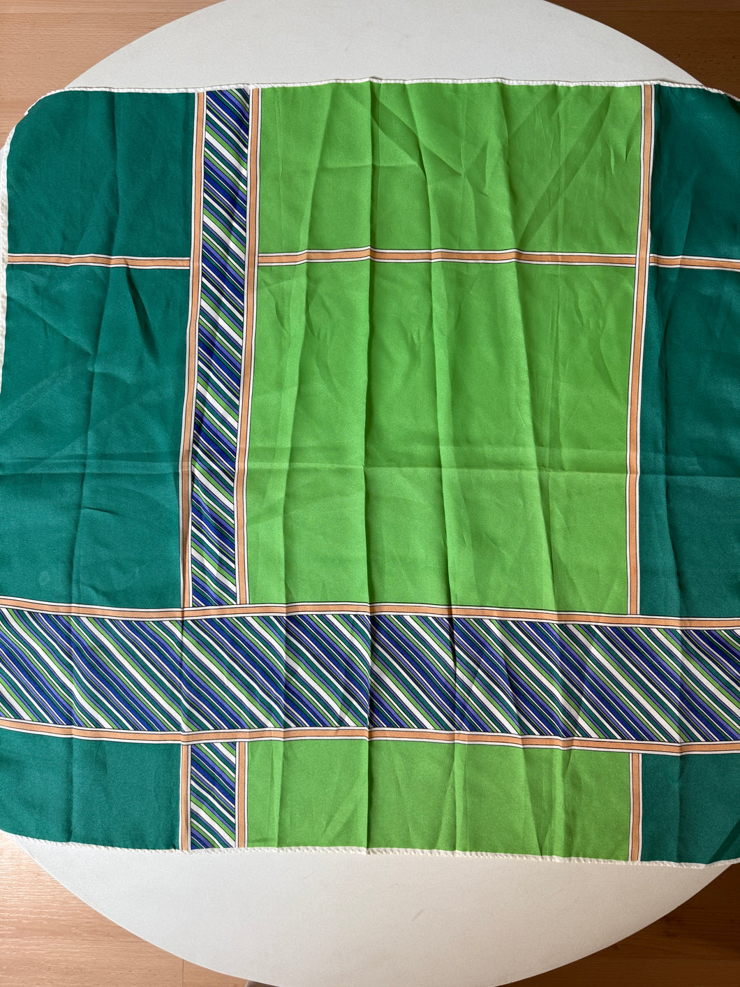 Green Printed Scarf