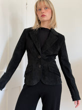 Load image into Gallery viewer, Black Suede Blazer
