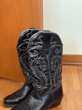 Load image into Gallery viewer, Rainbow Stitched Cowboy Boots
