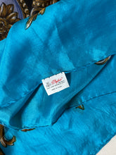 Load image into Gallery viewer, Blue Printed Silk Scarf
