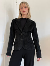 Load image into Gallery viewer, Black Suede Blazer
