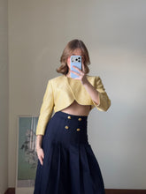 Load image into Gallery viewer, Navy Wool Pleated Pants
