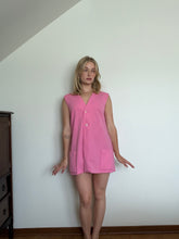 Load image into Gallery viewer, Pink Button Front Mini Dress
