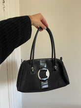 Load image into Gallery viewer, Black Nylon Shoulder Bag
