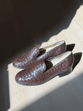 Load image into Gallery viewer, Brown Woven Loafers
