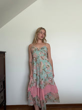 Load image into Gallery viewer, Blue and Pink Layered Printed Dress
