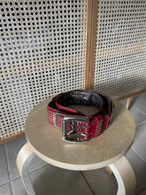 Load image into Gallery viewer, Red Studded Moto Belt
