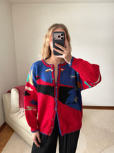 Load image into Gallery viewer, Handmade Colour Blocked Cardigan

