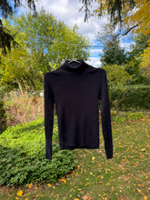 Load image into Gallery viewer, Black Ribbed Long Sleeve Turtleneck
