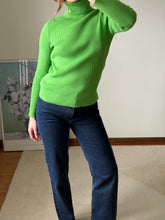 Load image into Gallery viewer, Green Ribbed Turtleneck
