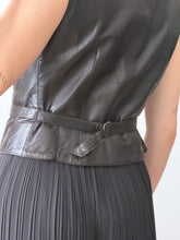 Load image into Gallery viewer, Leather Coin Button Vest
