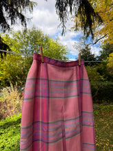 Load image into Gallery viewer, Baby Pink Plaid Wool Skirt
