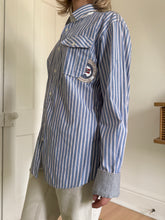 Load image into Gallery viewer, Bleu Striped Button Up
