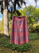 Load image into Gallery viewer, Baby Pink Plaid Wool Skirt
