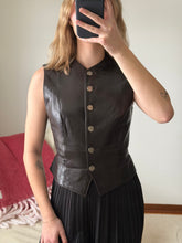 Load image into Gallery viewer, Leather Coin Button Vest
