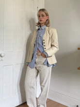 Load image into Gallery viewer, Cream Leather Blazer
