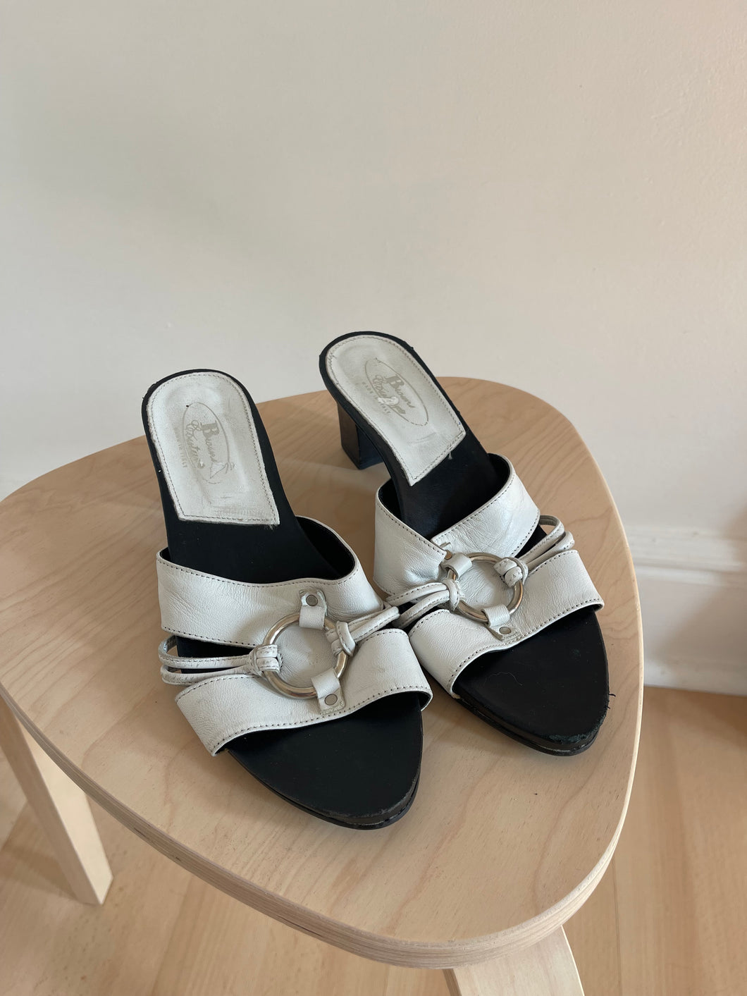 White Leather Sandals