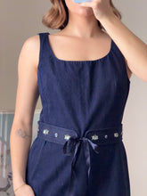 Load image into Gallery viewer, Denim Dress With Embellished Belt
