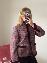 Load image into Gallery viewer, Fur Trimmed Tweed Blazer
