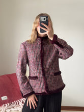Load image into Gallery viewer, Fur Trimmed Tweed Blazer
