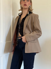 Load image into Gallery viewer, Beige Wool Blazer
