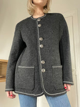 Load image into Gallery viewer, Grey Wool Coat
