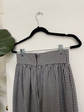 Load image into Gallery viewer, Black and White Gingham Maxi Skirt
