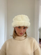 Load image into Gallery viewer, White Faux Fur Hat
