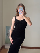 Load image into Gallery viewer, Velour Beaded Dress

