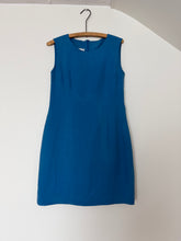 Load image into Gallery viewer, Blue Silk Shift Dress

