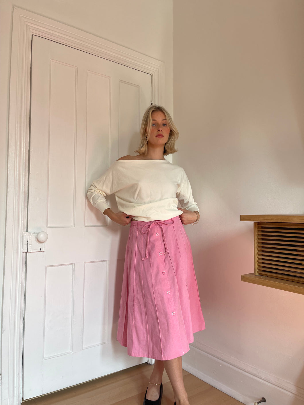 Bubble Gum Midi Skirt