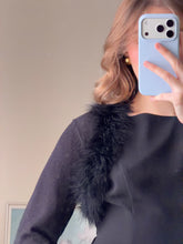 Load image into Gallery viewer, Feather Trim Bolero
