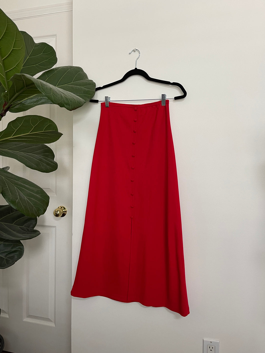 Red Maxi Skirt