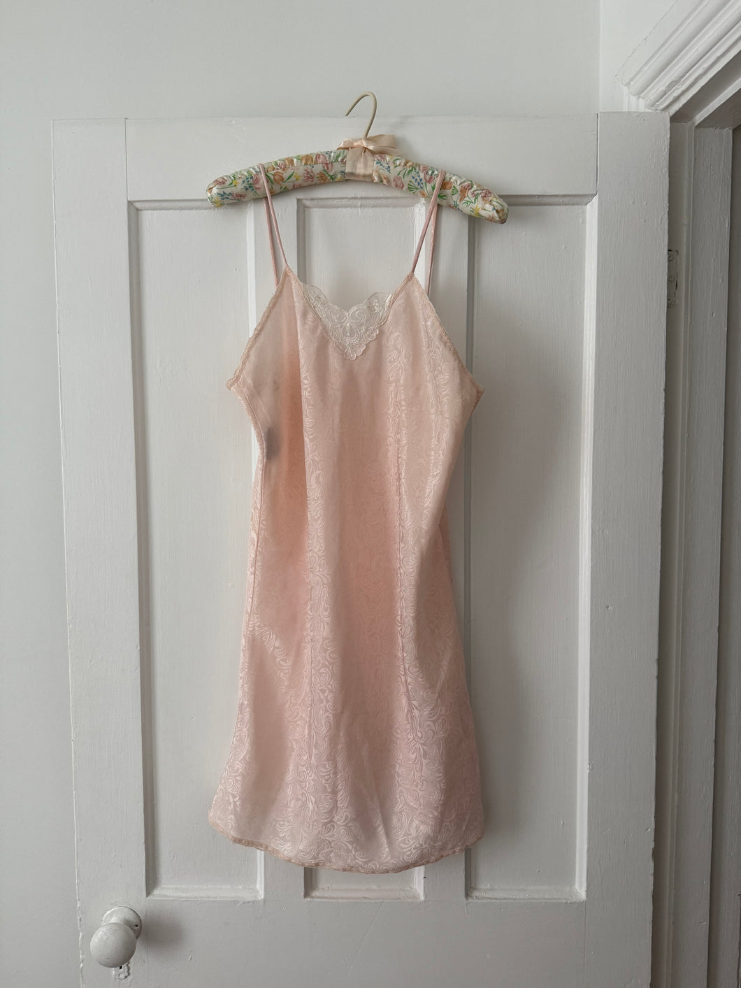 Peach Printed Slip