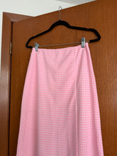 Load image into Gallery viewer, Pink Gingham Maxi Skirt

