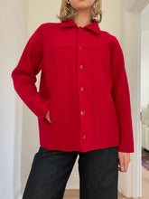 Load image into Gallery viewer, Cherry Red Wool Blazer
