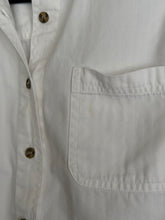 Load image into Gallery viewer, White Herringbone Button Down
