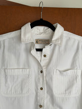 Load image into Gallery viewer, White Herringbone Button Down
