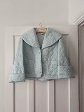 Load image into Gallery viewer, Baby Blue Quilted Bed Jacket
