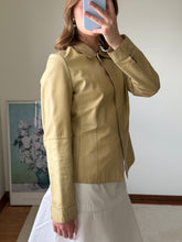 Load image into Gallery viewer, Butter Yellow Leather Blazer
