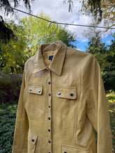 Load image into Gallery viewer, Yellow Leather Jacket
