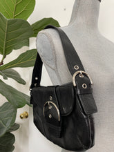 Load image into Gallery viewer, Black Leather Shoulder Bag
