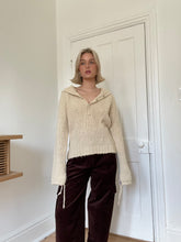 Load image into Gallery viewer, Button Up Cream Knit
