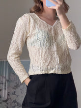 Load image into Gallery viewer, Lace Button Up Shirt
